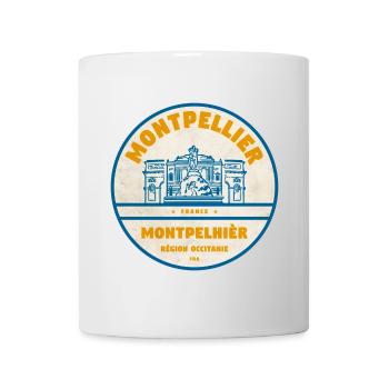 Montpellier Vintage City Logo Sticker - Mug - white - Front