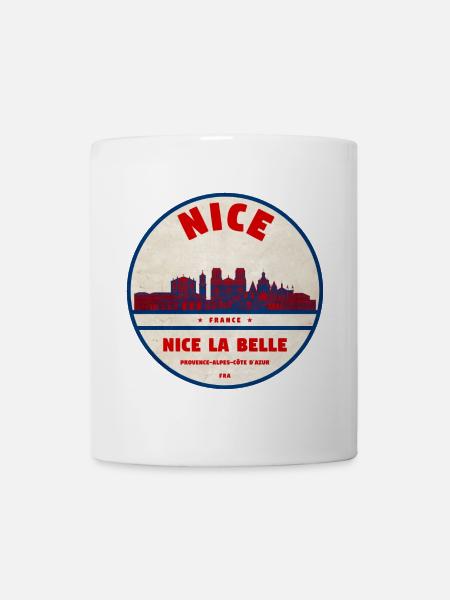 Nice La Belle Skyline - Tasse - Weiß