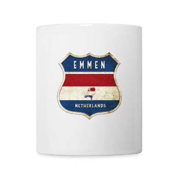 Design des armoiries d'Emmen, Pays-Bas - Mug blanc - blanc - Devant