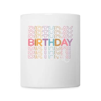 Neon Birthday Girl Graffiti - Mug - white - Front