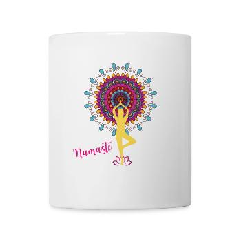 Yoga Mandala - Mug blanc - blanc - Devant