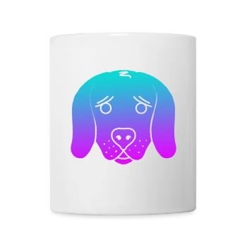 Hund (Verlauf) - Tasse - Weiß - Vorne