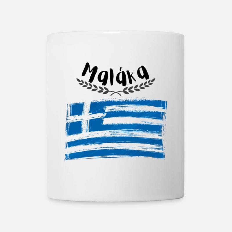 Malaka- Grèce T-shirt grec - Mug blanc - blanc