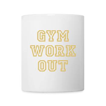 GYM WORK OUT Fitness Bodybuilding Sport - Mug - white - Front