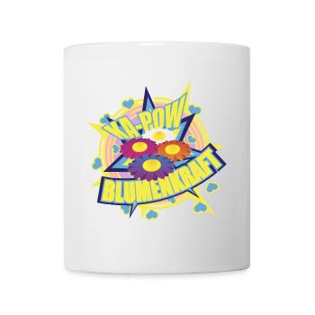 Blumenkraft - Flowerpower - Tasse - Weiß - Vorne