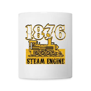 Steam locomotive 1876 - Mug - white - Front