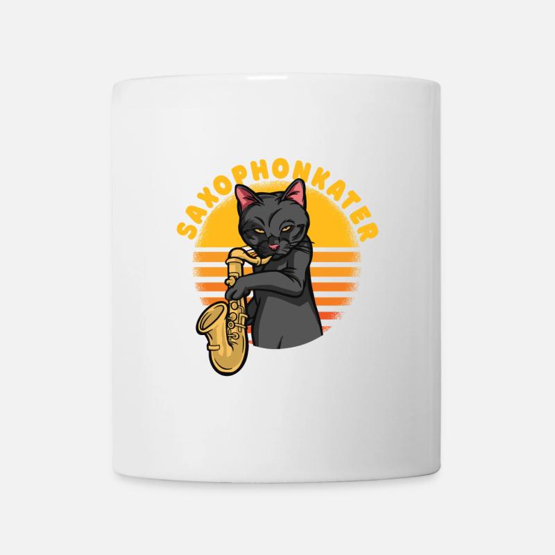 Gueule de bois du saxophone - Mug blanc - blanc