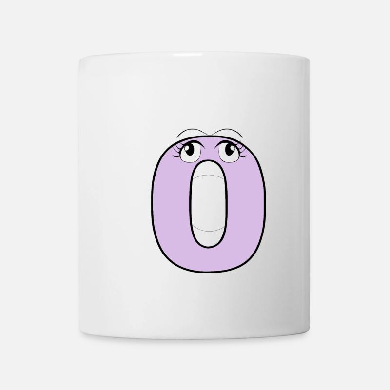 O - Mug blanc - blanc