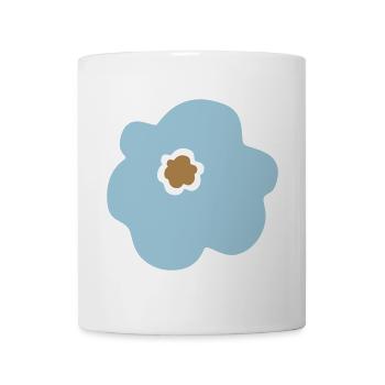 Flower Flower Power Scandinavian Children Flower Blue - Mug - white - Front