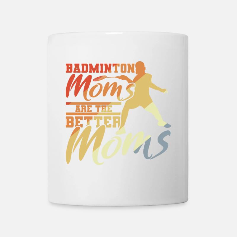 Mère de badminton - Mug blanc - blanc