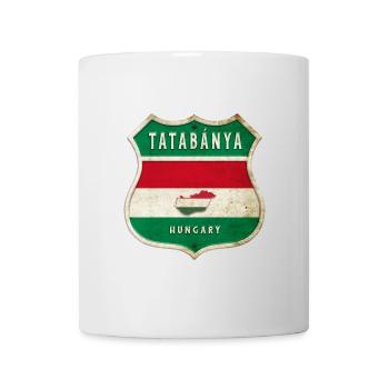 Design du drapeau de Tatabánya (Hongrie) - Mug blanc - blanc - Devant