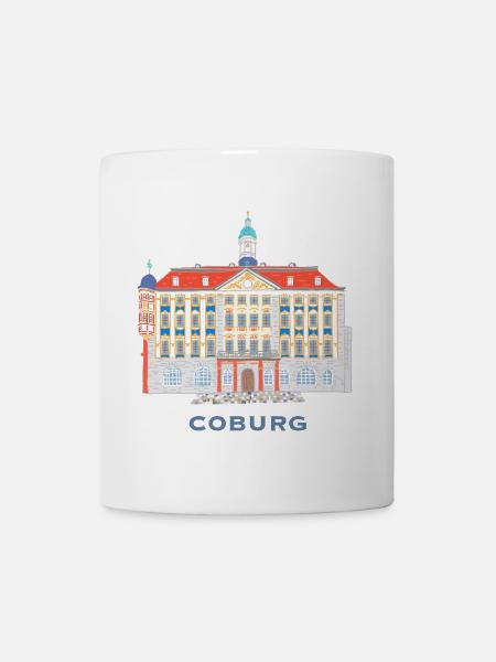 Coburg, historisches Rathaus, Bayern, Deutschland - Tasse - Weiß