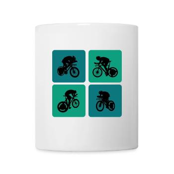 Cycling Road Bike Design - Mug - white - Front