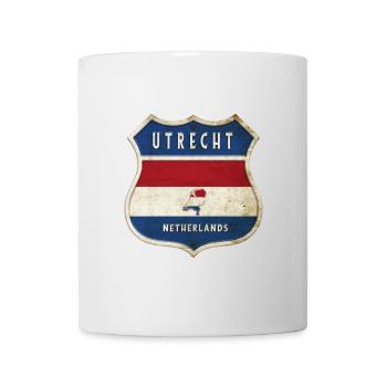 Utrecht Netherlands coat of arms design - Mug - white - Front