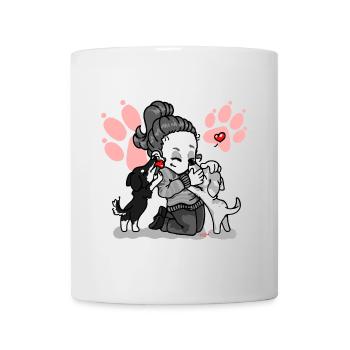 Hundemutti Hundemama Tierlieb Hund - Tasse - Weiß - Vorne