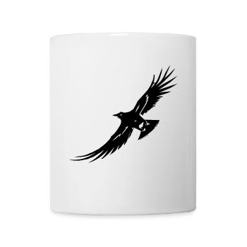 Corbeau - Corbeau volant - Mug blanc - blanc - Devant