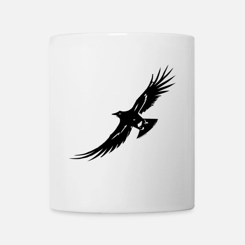 Raven - Flying Raven - Mug - white