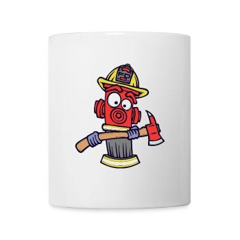 Feuerlöscher Feuerwehr Brandschutz Feuerwehrmann - Tasse - Weiß - Vorne