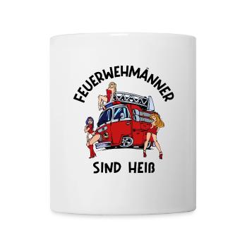 Feuerwehr Brandschutz Lebensretter Statement - Tasse - Weiß - Vorne