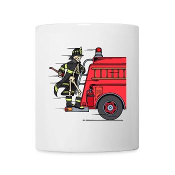 Fire Engine Firefighter Firefighter Rescuer - Mug - white - Front