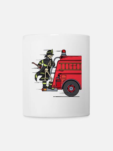 Pompier pompier pompier sauveteur - Mug blanc - blanc