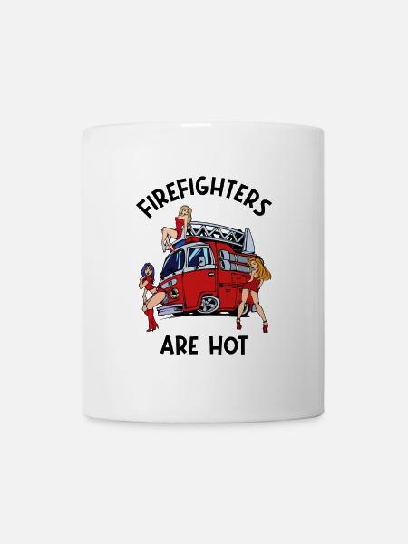 Lebensretter Feuerwehrauto Statement Feuerwehr - Tasse - Weiß