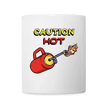 Brandschutz Feuerwehr Feuerlöscher Statement - Tasse - Weiß - Vorne