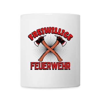 Feuerwehr Lebensretter Statement Löscharbeit - Tasse - Weiß - Vorne