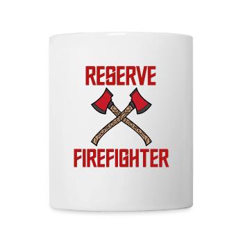 Lebensretter Statement Feuerwehr Brandschutz - Tasse - Weiß - Vorne