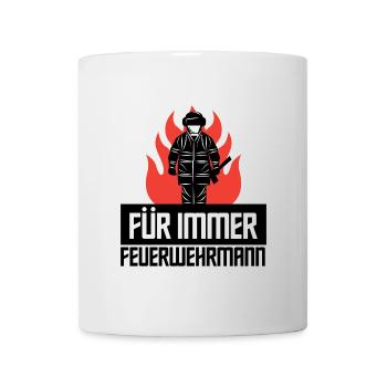 Feuerwehr Lebensretter Feuerwehrmann Statement - Tasse - Weiß - Vorne
