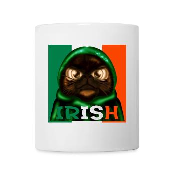 IRISCHE KATZE IRLAND - Tasse - Weiß - Vorne