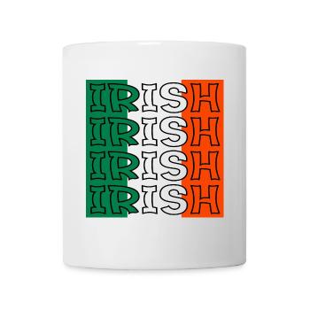 IRISCHE FLAGGE - IRLAND - IRLAND - EUROPA - Tasse - Weiß - Vorne