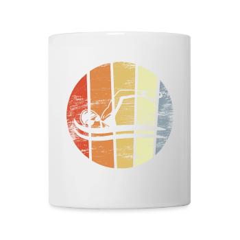 Vintage Schwimmsport - Tasse - Weiß - Vorne