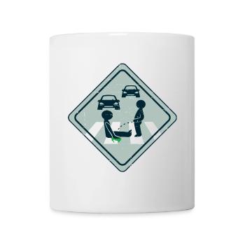 Klimaaktivist Straßen Kleben - Tasse - Weiß - Vorne