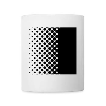 Black points - Tasse - Weiß - Vorne