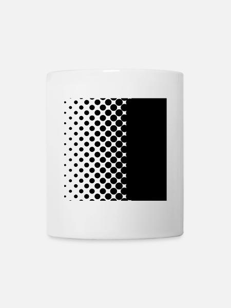 Black points - Tasse - Weiß
