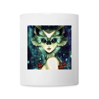 Das weise und wunderbare Eulenmädchen - Tasse - Weiß - Vorne