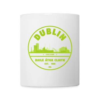 Dublin Skyline Stamp - Mug - white - Front