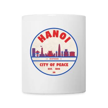 Insigne de la ville de la paix de Hanoï Paysage urbain - Mug blanc - blanc - Devant