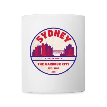 Sydney Skyline Badge - Mug - white - Front