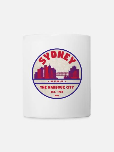 Sydney Skyline Badge - Tasse - Weiß