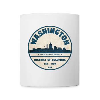 Washington DC Vintage - Tasse - Weiß - Vorne