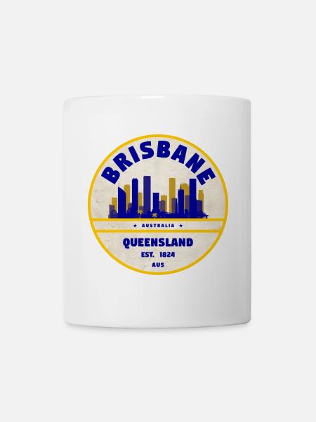 Brisbane Australie Skyline - Mug blanc - blanc