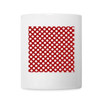 Red Background Texture Template Personalize - Mug - white - Front