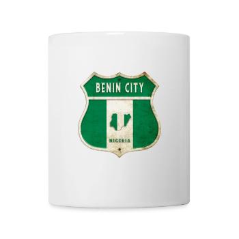 Design du drapeau des armoiries du Nigeria de - Mug blanc - blanc - Devant