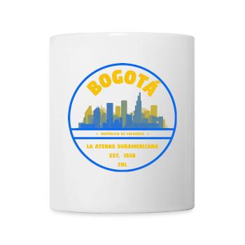 Bogotá Skyline Emblem - Mug - white - Front