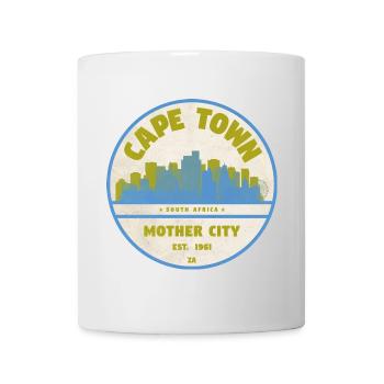 Emblème vintage de la Skyline du Cap - Mug blanc - blanc - Devant