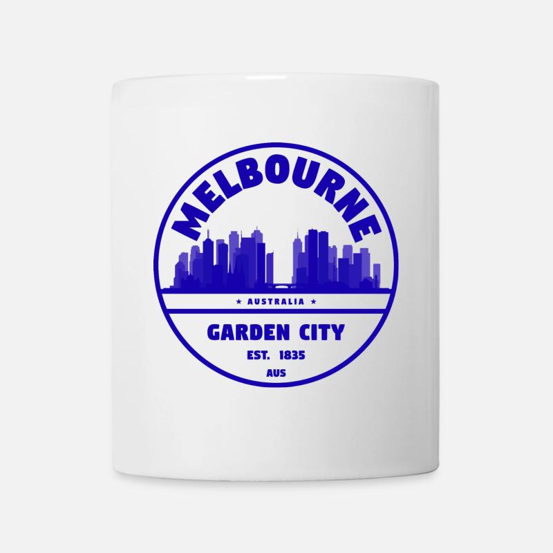 Melbourne Garden City Skyline - Mug blanc - blanc