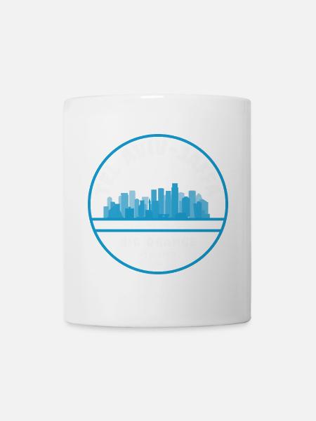 Tel Aviv Jaffa Big Orange Skyline - Tasse - Weiß