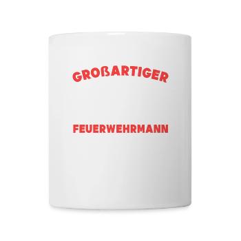 Feuerwehrmann Statement Berufsfeuerwehr Feuerwehr - Tasse - Weiß - Vorne